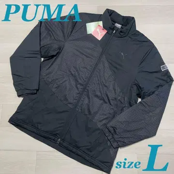 PUMA 골프 컬러 블록 하이퍼 스트레치 충전솜 자켓 블루종