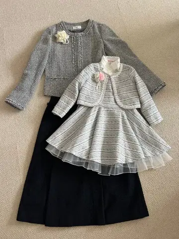 트위드 셋업 수트 졸업식 입학