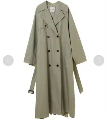 클라네 백프릴 슬리브 트렌치코트