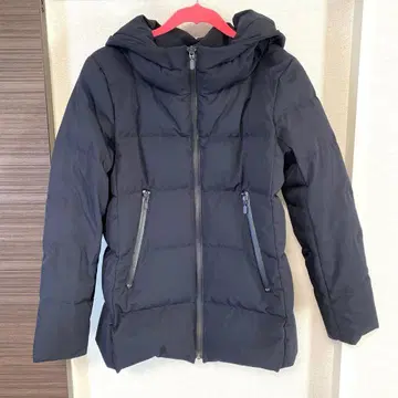 SHIPS 후드 부착 블랙 다운 자켓