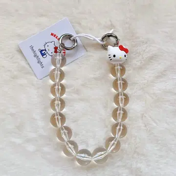 더 하이라이츠 x Hello Kitty 비즈 핸드 스트랩 키티