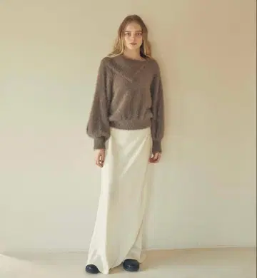 루즈 니트 탑스 디움.