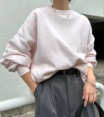 and Me 미사용 택 포함 속기모 볼륨 소매 맨투맨 상의 핑크