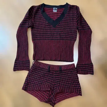 니트 셋업 숏팬츠