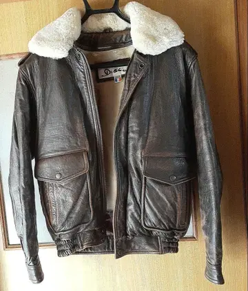 DISCO 브라운 가죽 자켓 38 프랑스산 양가죽 사용
