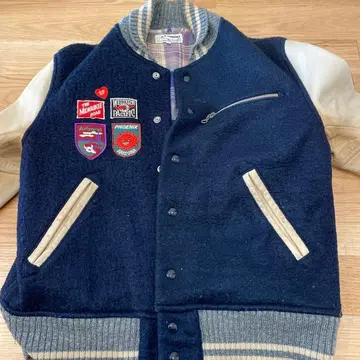 H.R. MARKET 바시티 자켓 사이즈 3 네이비 정크