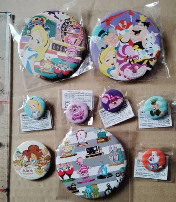 디즈니 스토어 이상한 나라의 앨리스 캔뱃지 체셔 고양이 모자 세트