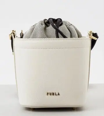 FURLA 훌라 티지네 미니 버킷 숄더백 화이트 블랙