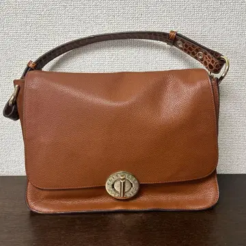 콜 한 브라운 가죽 2way 백