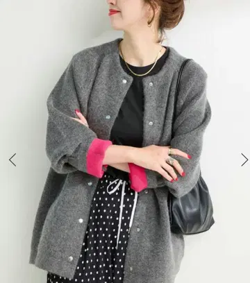 미사용 새상품 BC.STOCK 2층 스무스 니트 롱 가디건