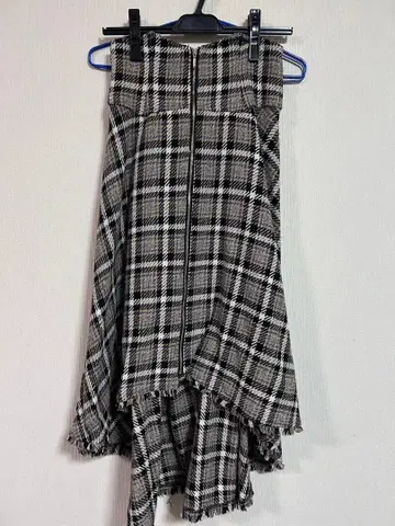 dazzlinZIP 프린지 코르셋 플레어 스커트 다즐린