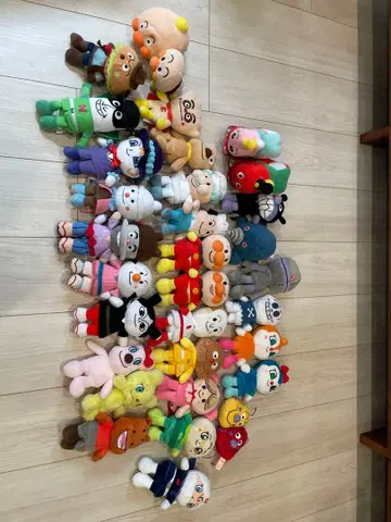 호빵맨 봉제 인형 세트 약 33개