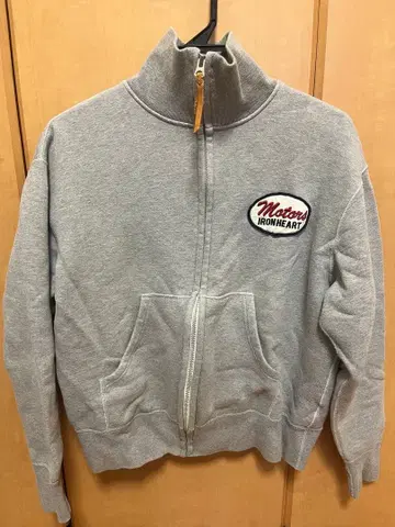 IRON HEART 그레이 집업 맨투맨 M