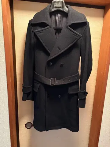 오늘 가격 인하 중 scye 블랙 트렌치코트 벨티드 코트