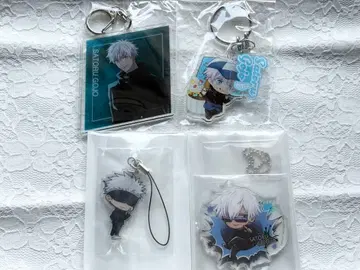 주술회전 고죠 사토루 아크릴 키링 묶음 판매 롤 아이스 부치마스