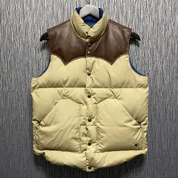 페로우즈 가죽 요크 다운 베스트 자켓 M