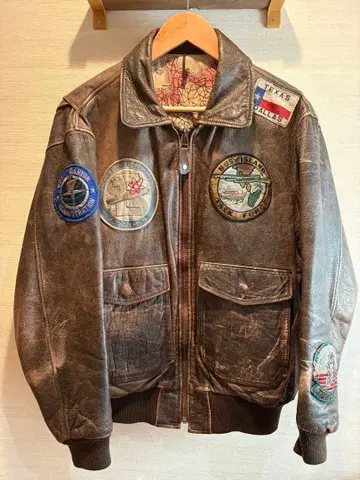 플라이트 가죽 자켓 다크 브라운 G1 A2