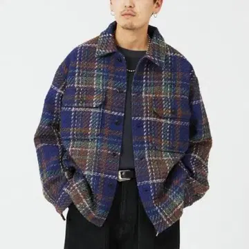 JOURNAL STANDARD relume 트위드 체크 블루종