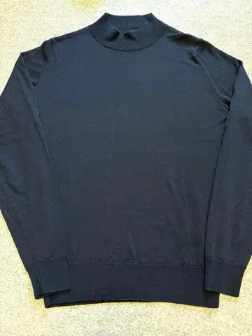 존스메들리 모크넥 울 니트 NAVY