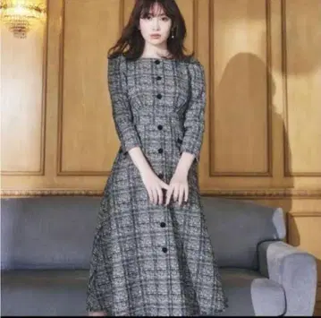 Herlipto Classic Tweed Midi Dress S