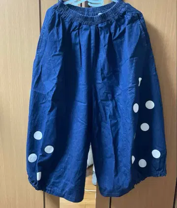 brillante 네이비 도트 가우초 팬츠 M-L