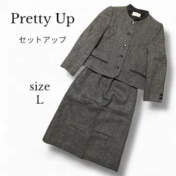 [ Pretty Up ] 스커트 셋업 L 그레이
