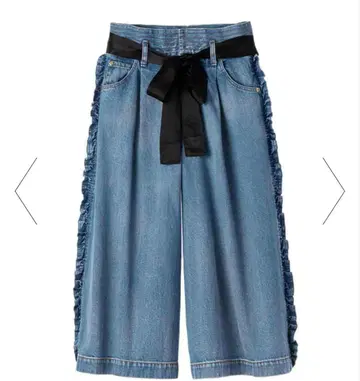 뮤베르 사이드 프릴 데님 택 포함 새상품 35200엔