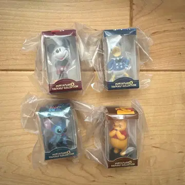 Disney 미니어처 패키지 컬렉션 4개 컴플리트