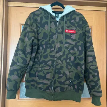 DC 보아 플리스 후드티 M 사이즈 카모 패턴