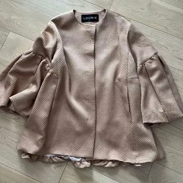 LOUNIE 루니 자카드 벌룬 코트 38