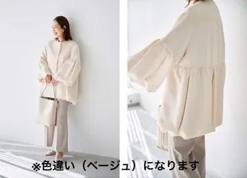 LOUNIE 루니 자카드 벌룬 코트 38