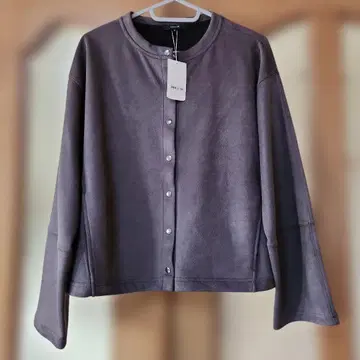 [ 택 포함 미사용 새상품 ] COMME CA ISM 스웨이드 자켓 차콜