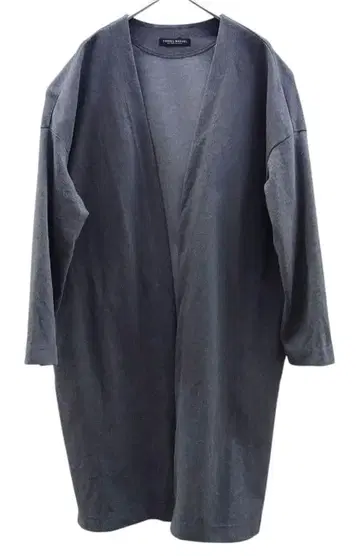 TRAVAIL MANUEL 롱 가디건 종이상자 소재 그레이