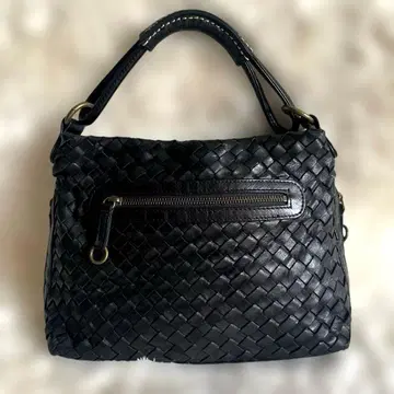 천연 가죽 백 블랙 빈티지