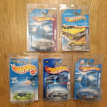[ 미개봉 푸치 레어품 ] Hot Wheels 미니카 5대 세트