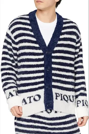 새상품 젤라또피케 옴 타월 모코 마린 가디건 네이비 M 사이즈