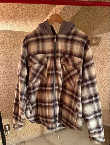 RHUDE Hooded Checked Flannel Jacket