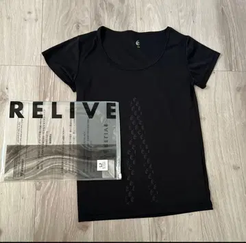 리라이브 RELIVE 블랙 반팔 T셔츠 WM