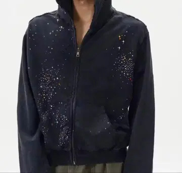 Glitter Planet Swoosh geek 지퍼 후디 후드티