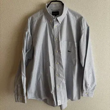 DESCENDANT 스트라이프 버튼 다운 셔츠