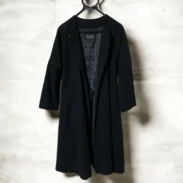 Another Edition 롱 코트 블랙