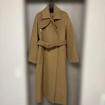 allureville 카멜 롱 코트