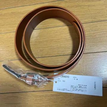 LACOSTE 가죽 벨트 브라운 프리 사이즈