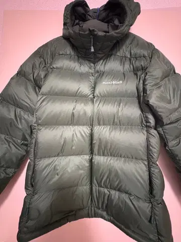 mont-bell 후드 부착 다운 자켓 M 사이즈 올리브 그린
