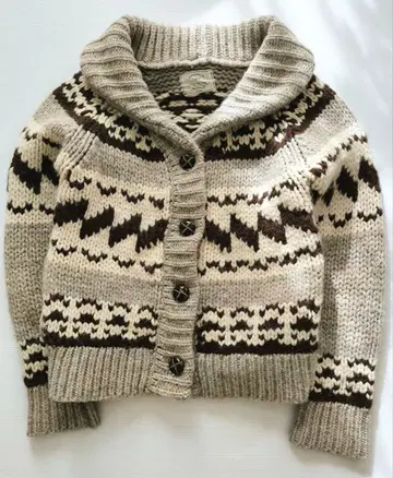 언그리드 양모 100% 여성용 카우징 베이지/브라운