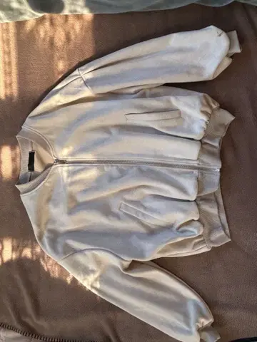 베이지 점퍼/블루종