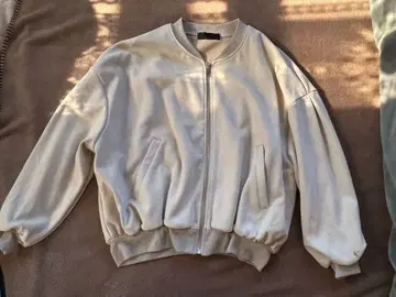 베이지 점퍼/블루종