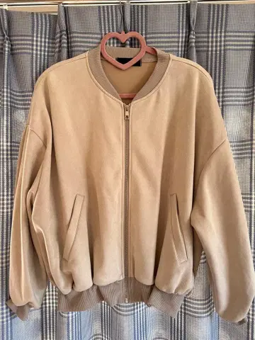 베이지 점퍼/블루종