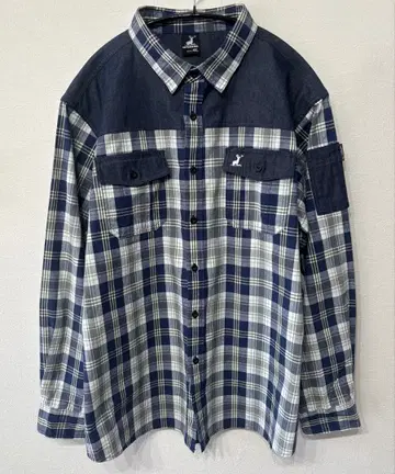 CAPTAIN STAG 캡틴스태그 체크 무늬 긴팔 셔츠 4L 컨디션 최상