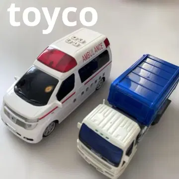 토이코 구급차 쓰레기 수거차 사운드 버튼 2대 세트